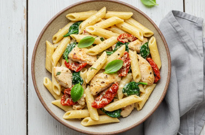Easy Crockpot Chicken Pasta