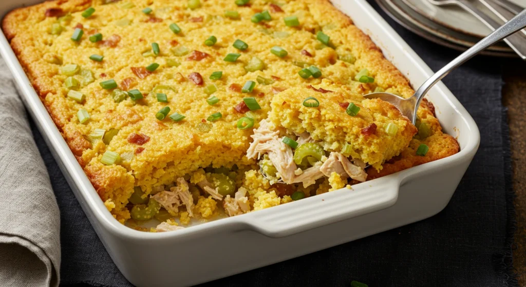 cornbread dressing with chicken
